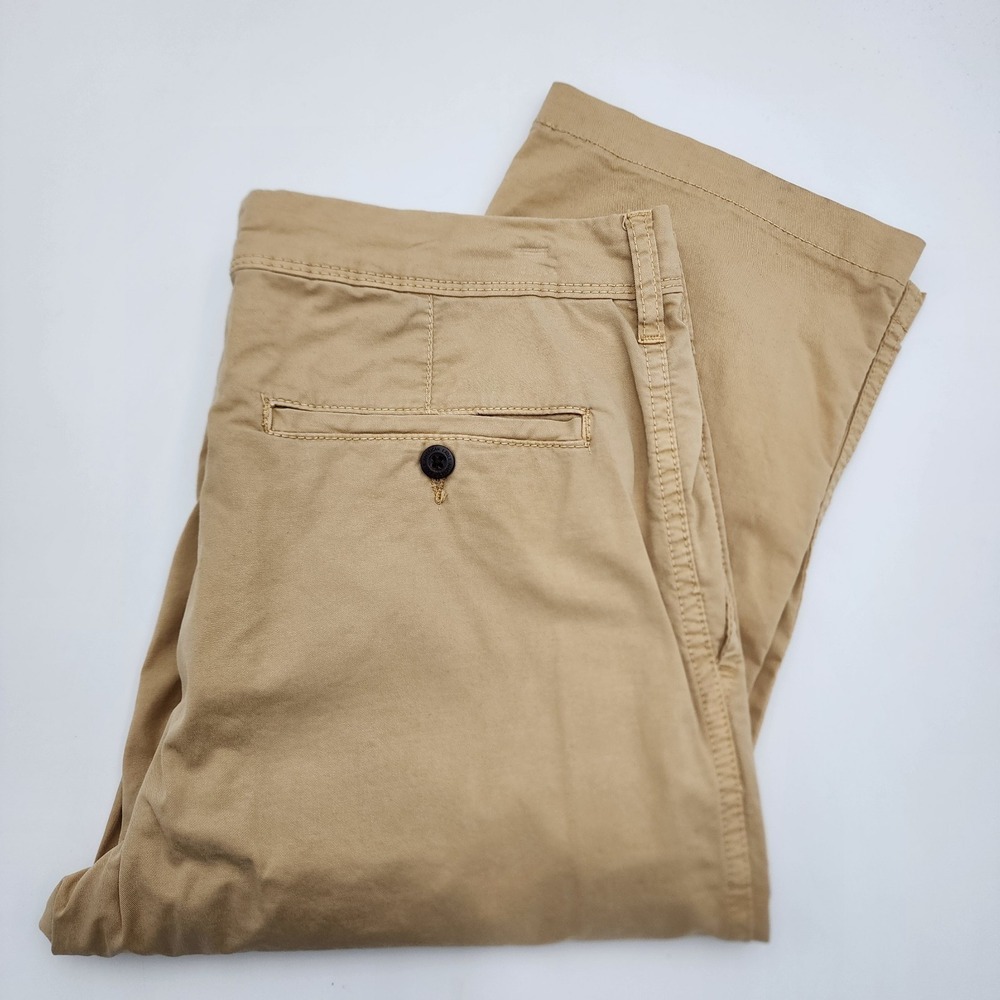 American Eagle Next Level Flex Khaki Relaxed Straight Pants Men 30 X 36(34x33)